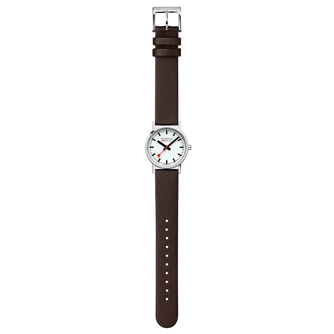 Mondaine Classic A658.30323.11SBGV Damen Armbanduhr Braun • Veganes Traubenleder • Schweizer Quarzwerk, Bild 6