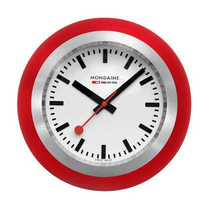 Mondaine Globe Clock A660.30335.16SBP Armbanduhr Rot • Schweizer Quarzwerk • Bauhaus-Design, Bild 4