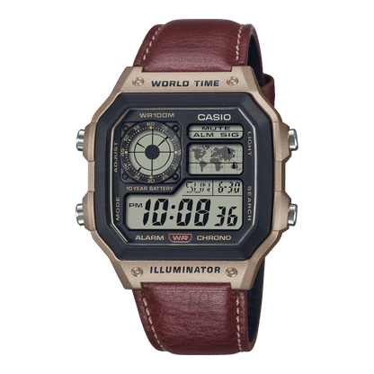Casio Timeless AE-1200WHL-5AVEF Herren Armbanduhr • 10-Bar-Wasserdichtigkeit • Weltzeit mit 31 Zeitzonen, Bild 2