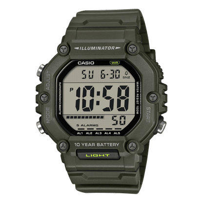 Casio AE-1600HX-3AVEF Armbanduhr Khaki • Digitale Zeitanzeige • 10 Bar Wasserdicht, Bild 2