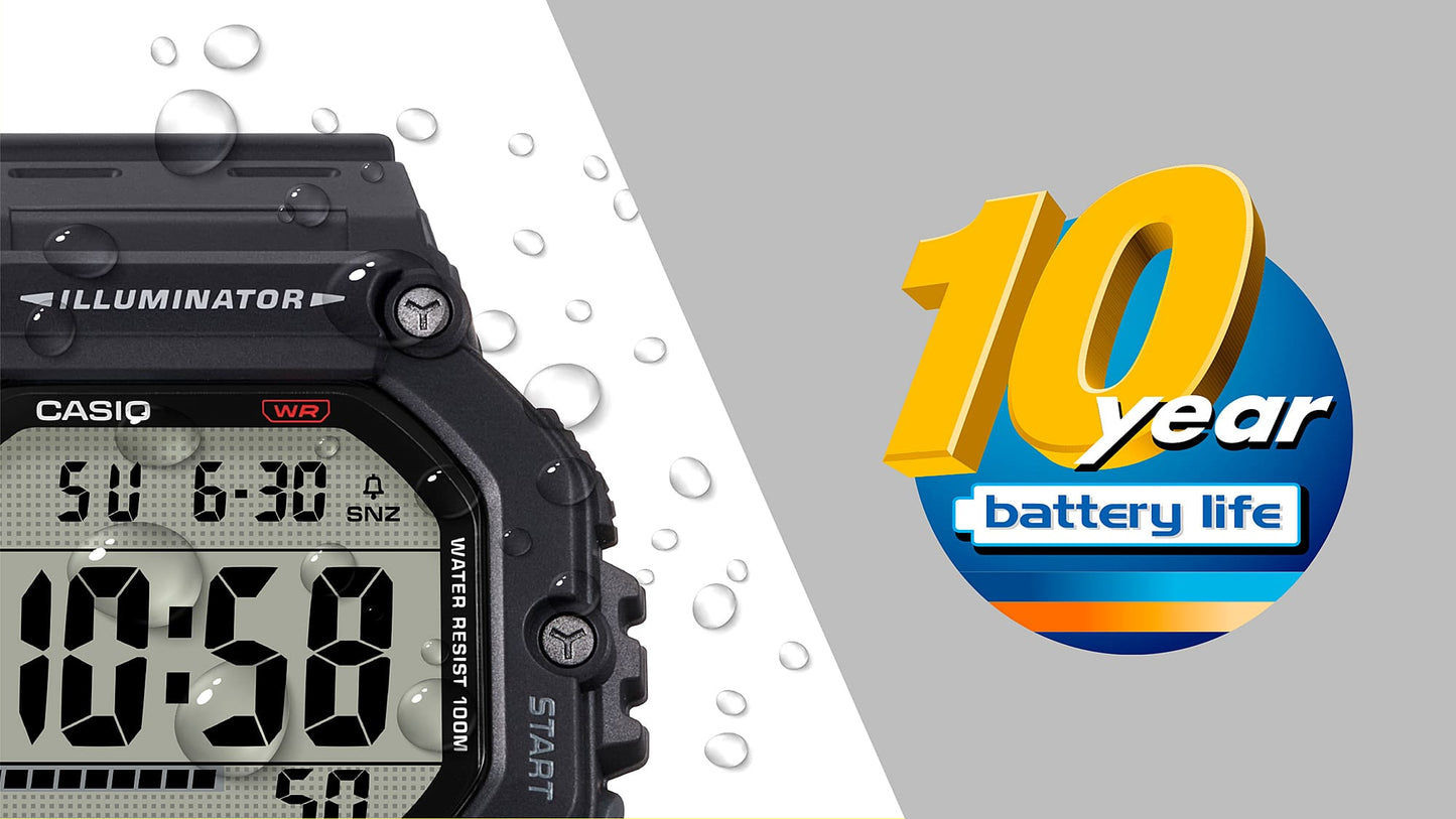 Casio AE-1600HX-3AVEF Armbanduhr Khaki • Digitale Zeitanzeige • 10 Bar Wasserdicht, Bild 4