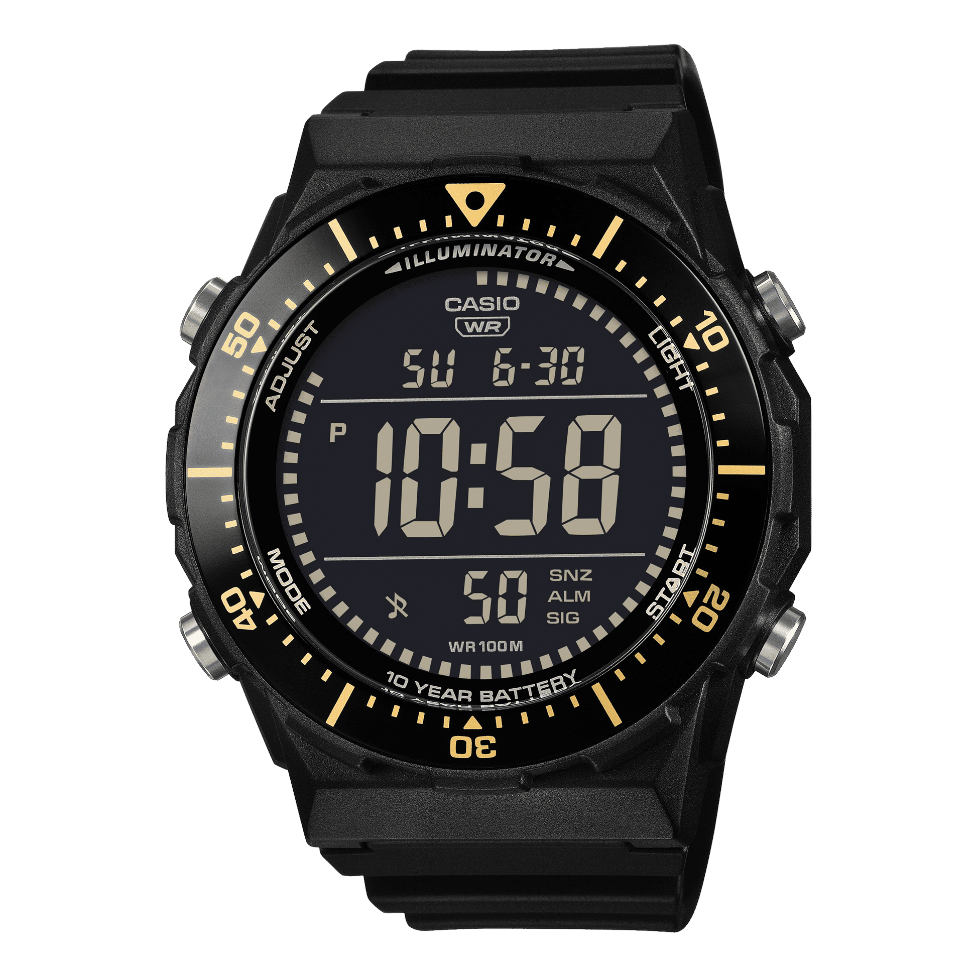 Casio Timeless AE-1700H-1BVEF Armbanduhr Schwarz • 100m Wasserdicht • LED-Beleuchtung, Bild 2