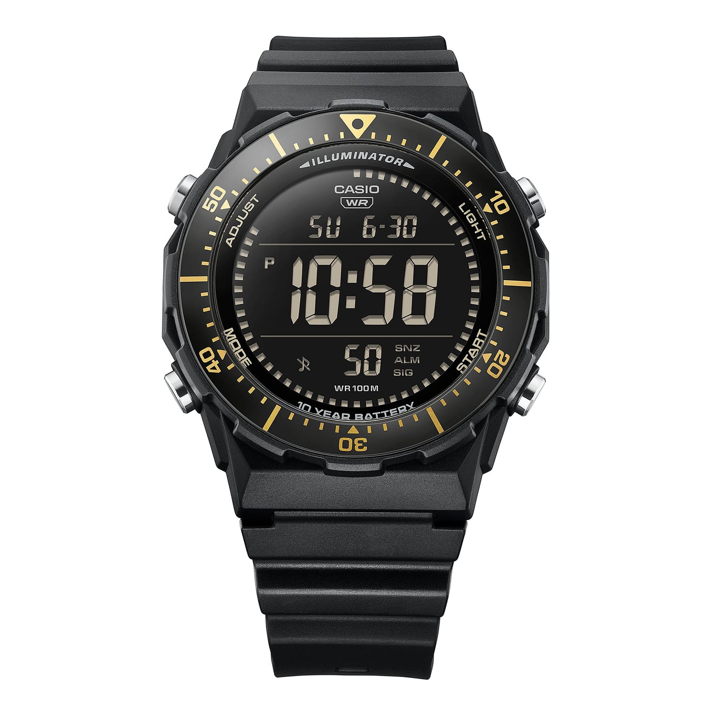 Casio Timeless AE-1700H-1BVEF Armbanduhr Schwarz • 100m Wasserdicht • LED-Beleuchtung, Bild 7