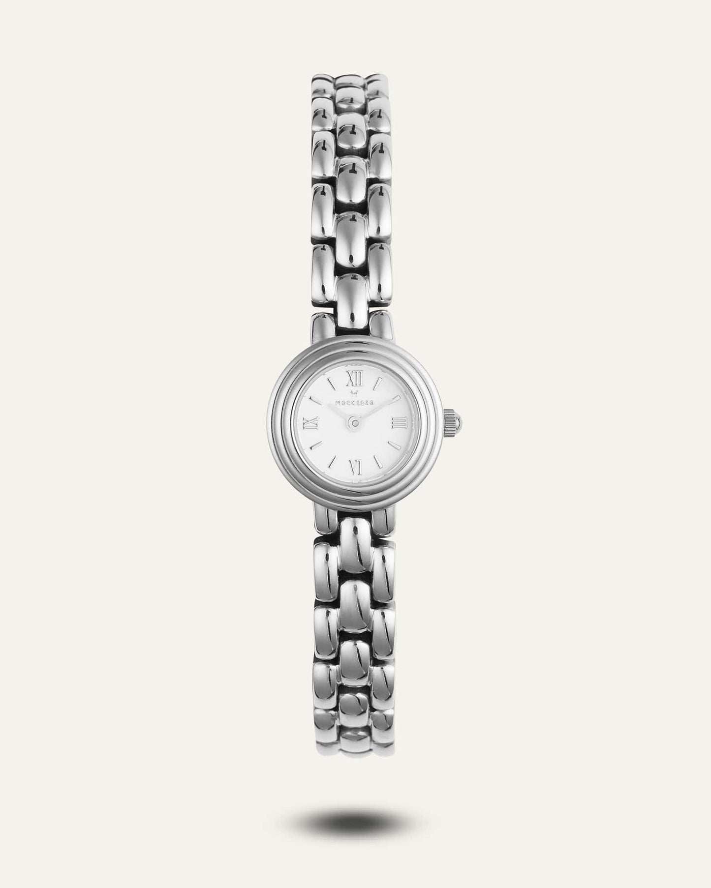 Mockberg Antique Watch MB0182 Damen Armbanduhr Silber • Mineralglas • Römische Ziffern