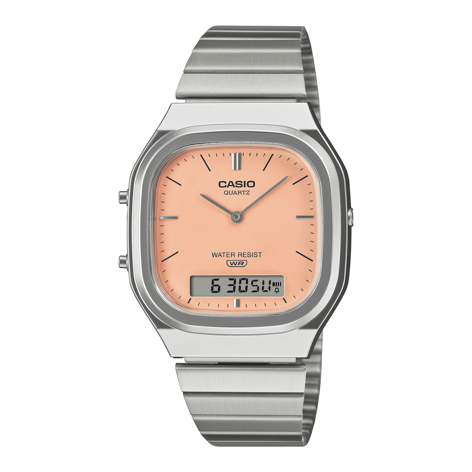 Casio AQ-240E-4AEF Edgy Collection Armbanduhr Pfirsich • Ana-Digi Anzeige • Retro-Modern Design, Bild 2