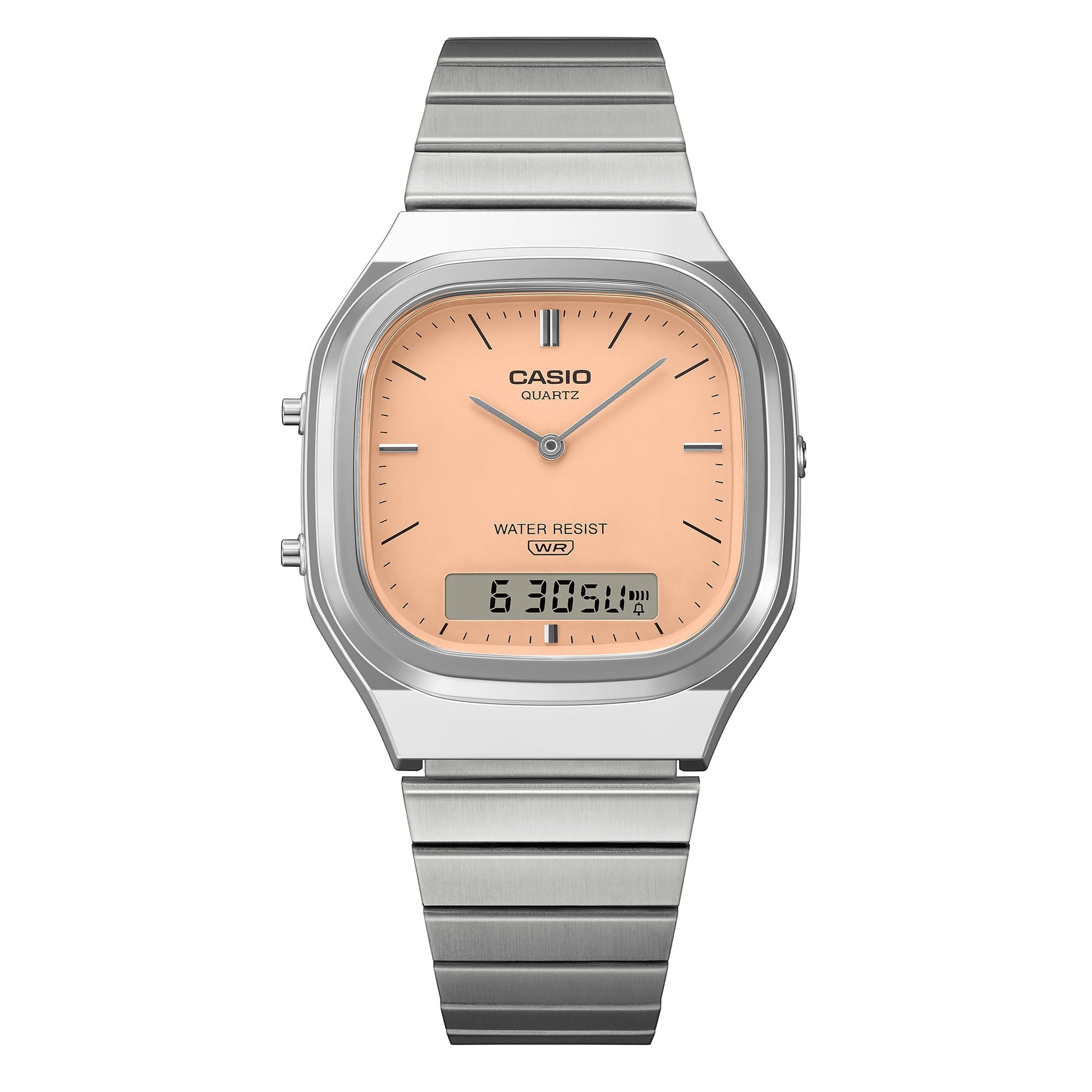 Casio AQ-240E-4AEF Edgy Collection Armbanduhr Pfirsich • Ana-Digi Anzeige • Retro-Modern Design, Bild 7