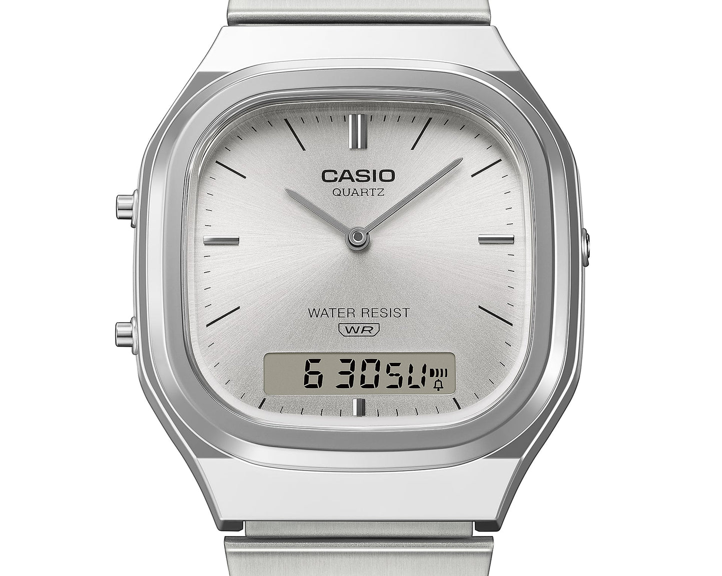 Casio Vintage AQ-240E-7AEF Armbanduhr Silber • Analog-Digital • Retro-modernes Design, Bild 6