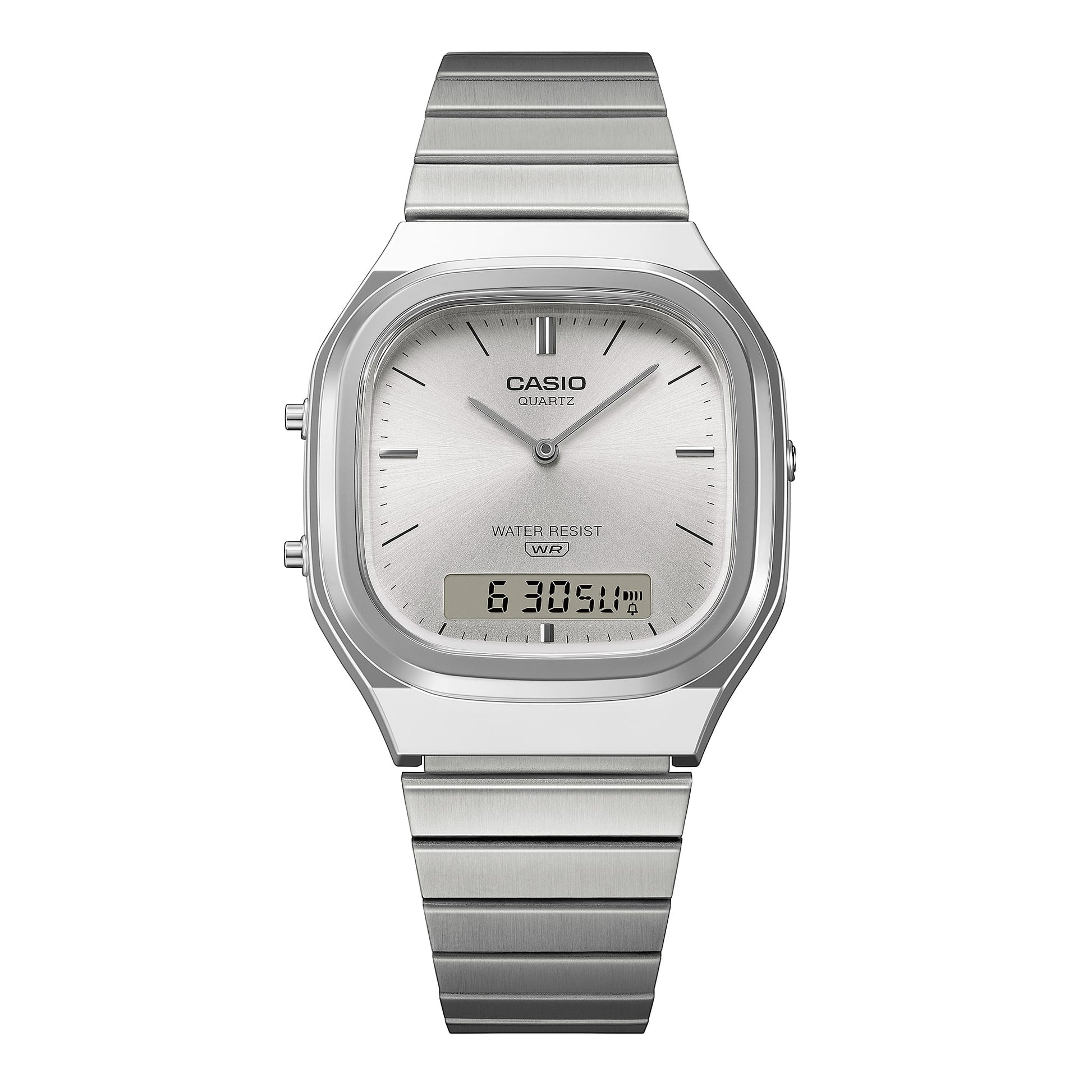 Casio Vintage AQ-240E-7AEF Armbanduhr Silber • Analog-Digital • Retro-modernes Design, Bild 8