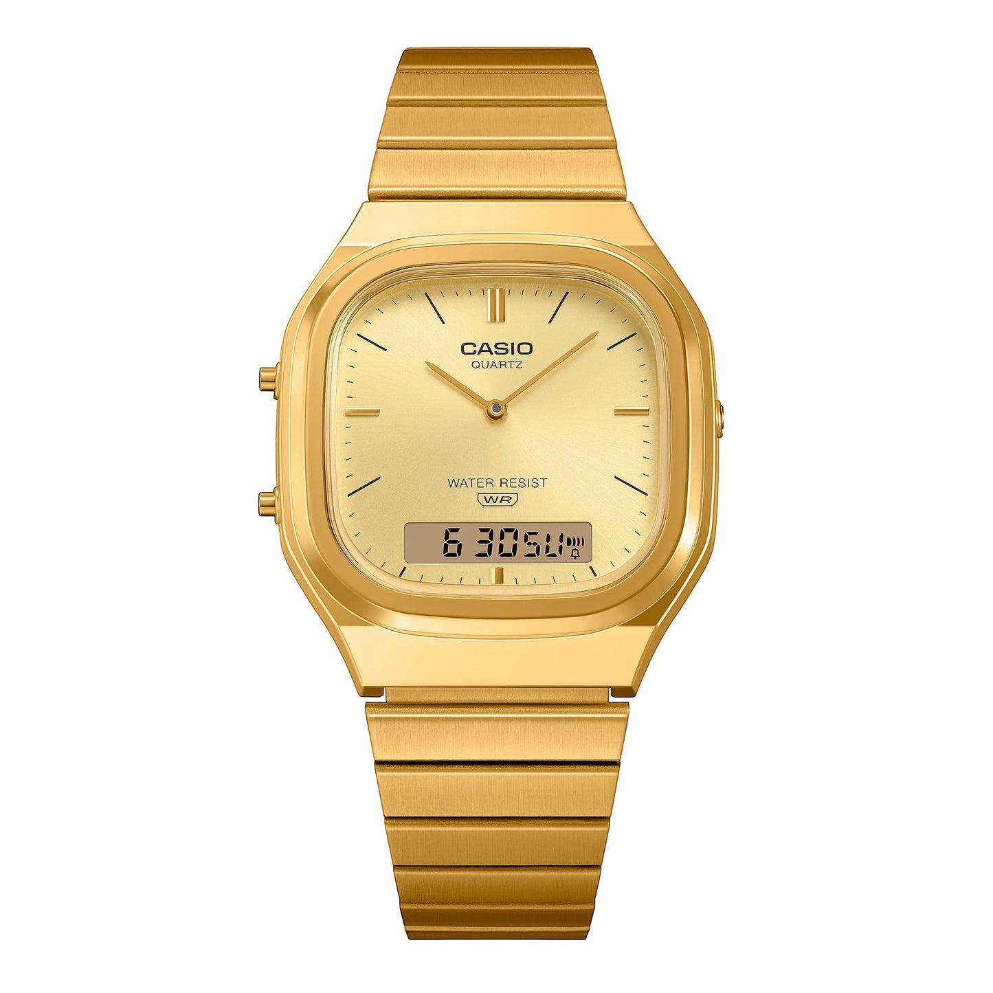Casio Vintage AQ-240EG-9AEF Armbanduhr Gold • Analog-Digital • Retro-Design, Bild 8