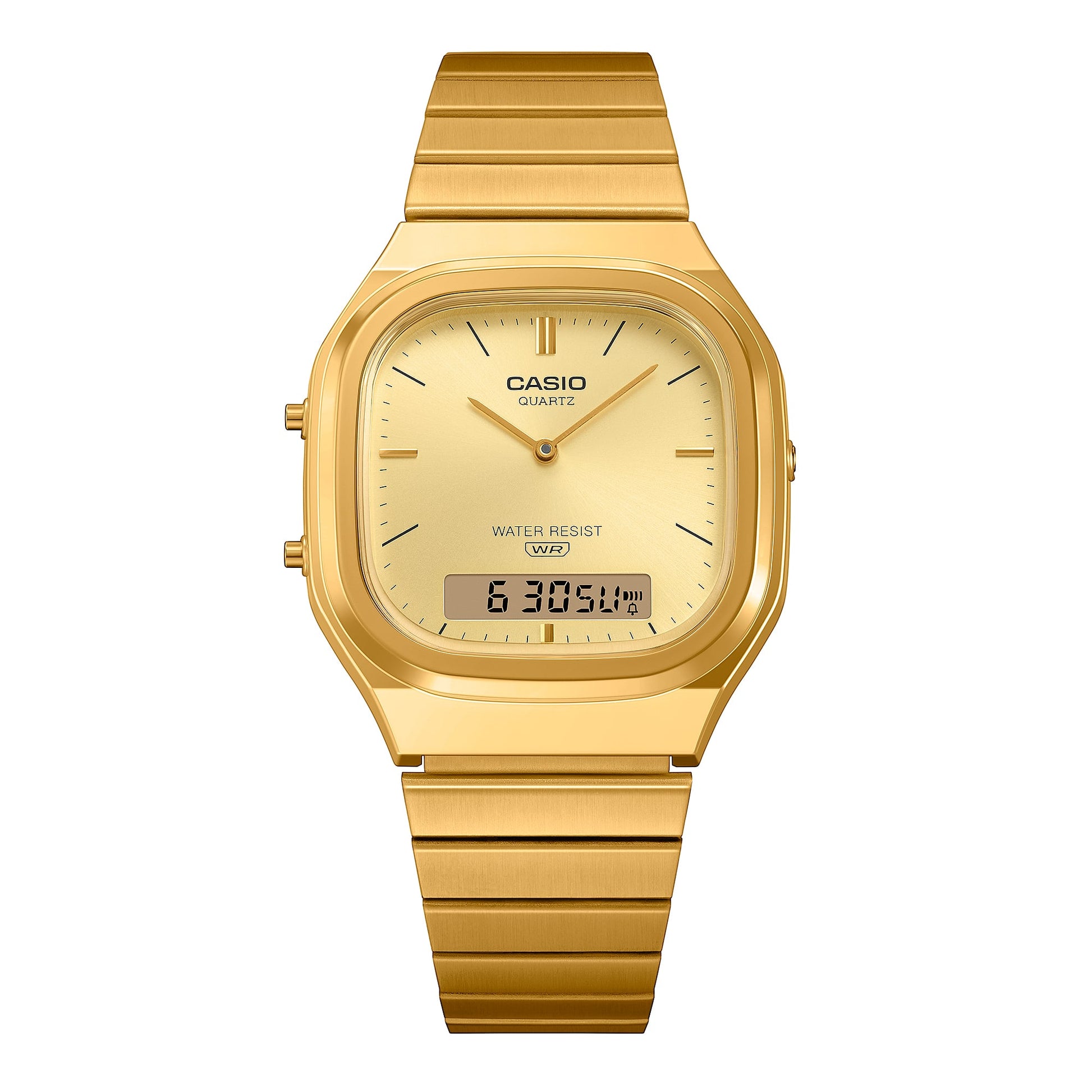 Casio Vintage AQ-240EG-9AEF Armbanduhr Gold • Analog-Digital • Retro-Design, Bild 8