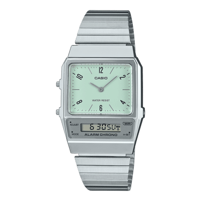 Casio Vintage AQ-800E-3AEF Armbanduhr Grün • Analog-Digital • Retro-Vintage-Design, Bild 2
