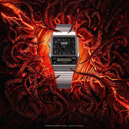 Casio Vintage AQ-800EST-1AER Armbanduhr Schwarz • Casio x Stranger Things • Analog-Digital, Bild 7