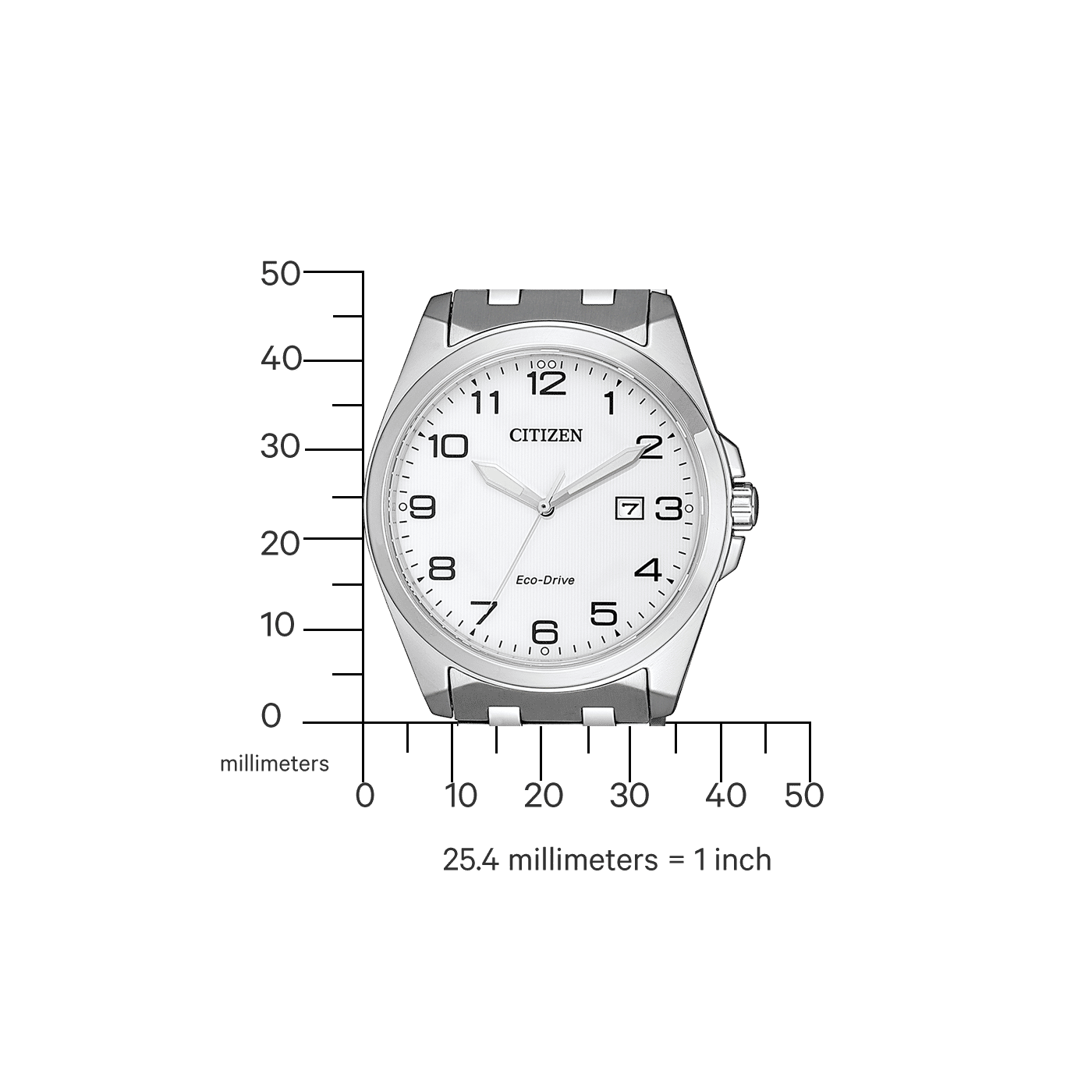 Citizen BM7108-81A Eco-Drive Sports Herrenuhr Weiß • Saphirglas • Eco-Drive Solarwerk, Bild 4