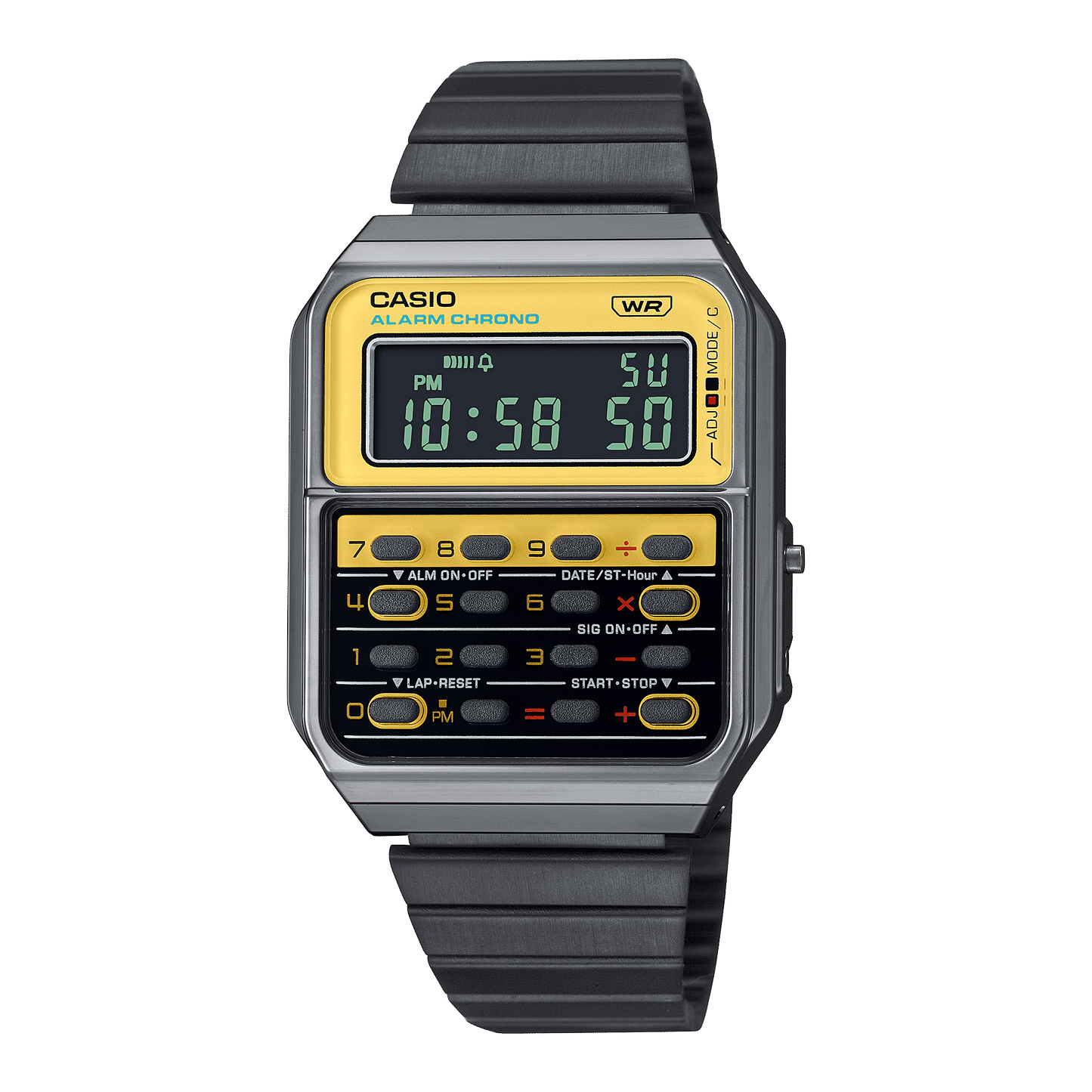 Casio CA-500WEGG-9BEF Herren Armbanduhr Vintage • 8-stelliger Taschenrechner • Retro-Design, Bild 2