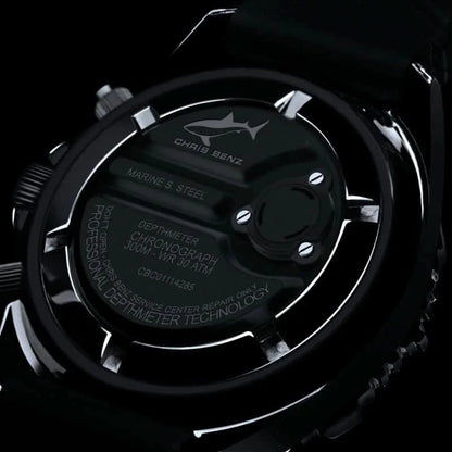 Chris Benz Depthmeter Chronograph 300M CB-C300X-RS-KBS Herrenuhr • 300m wasserdicht • Saphirglas