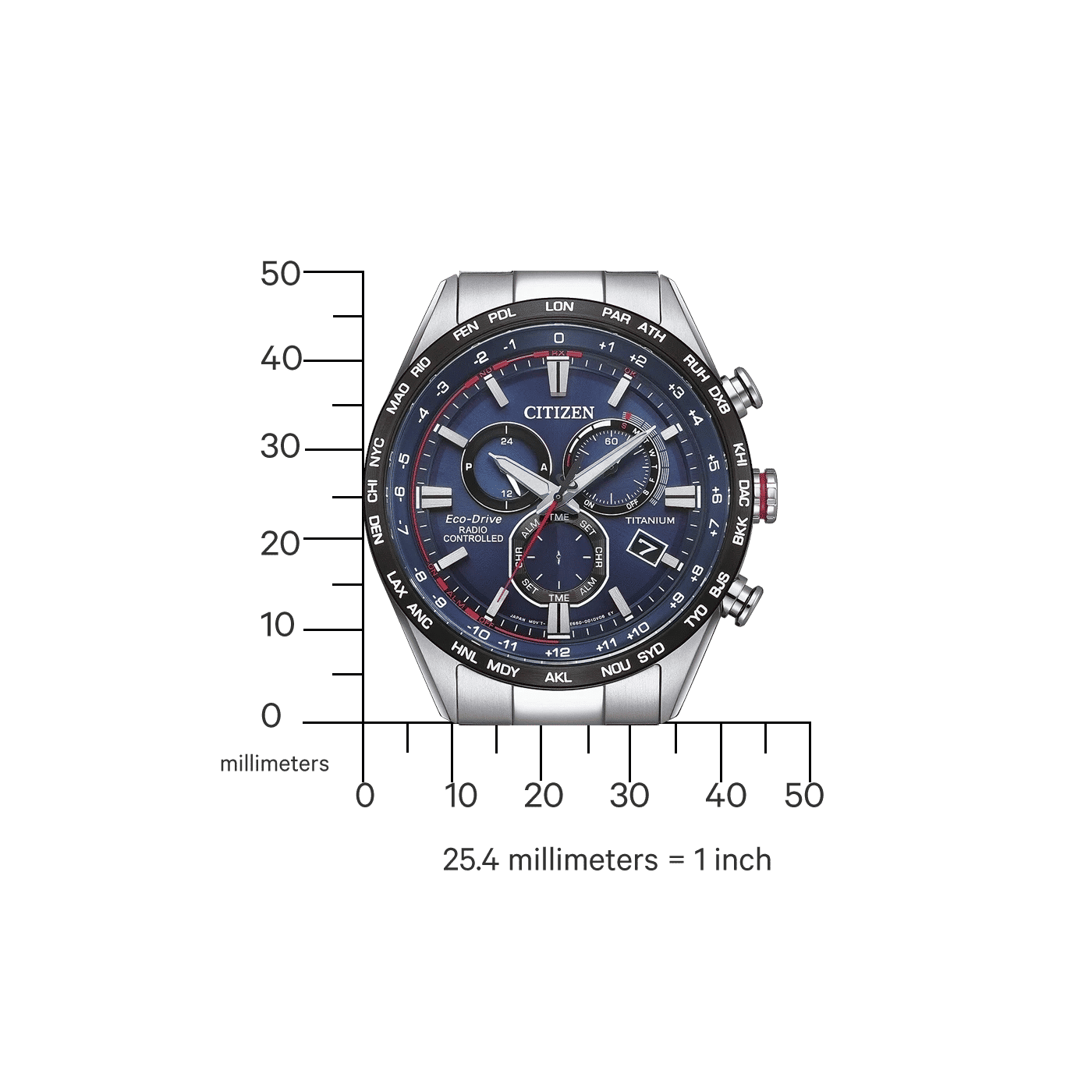 Citizen CB5945-85L Herrenuhr • Super Titanium • Eco-Drive