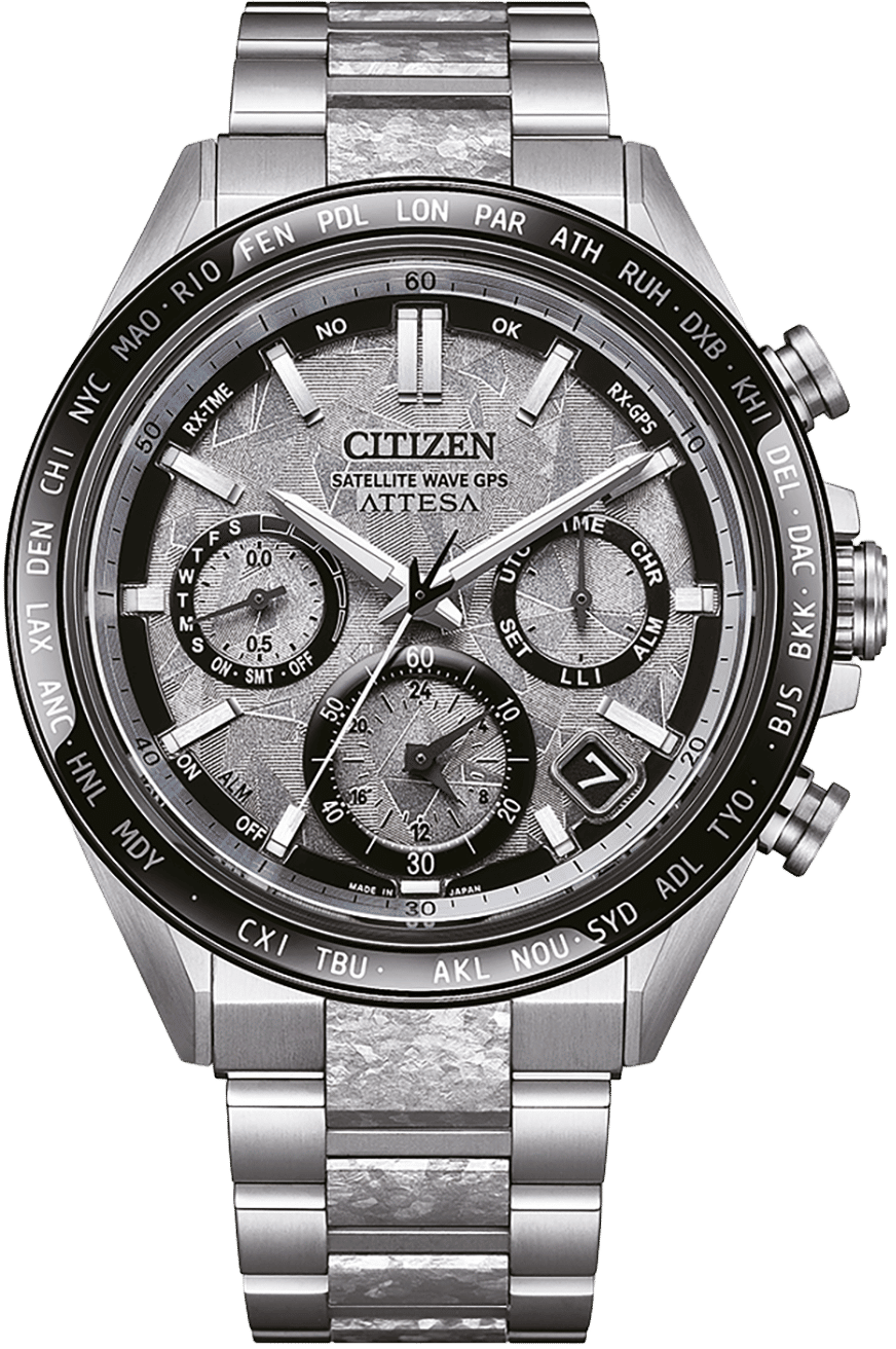 Citizen Attesa CC4076-65A Herrenuhr • GPS Satellite Wave • Super Titanium