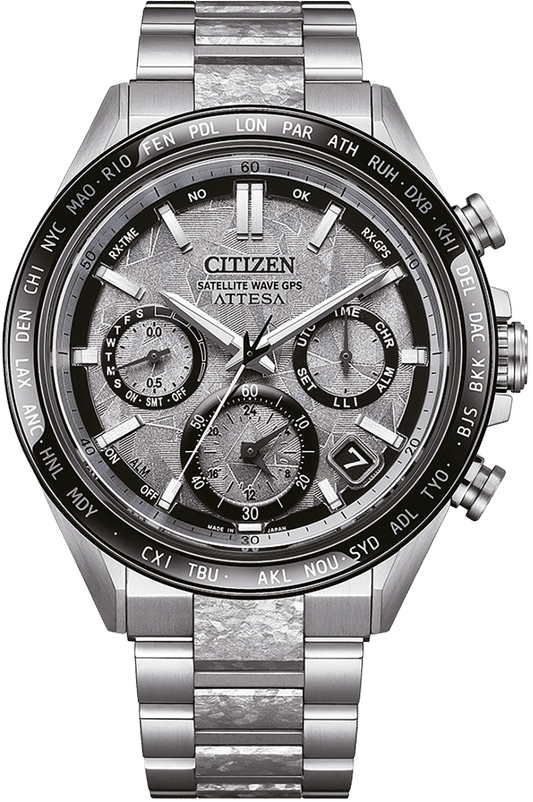 Citizen Attesa CC4076-65A Herrenuhr • GPS Satellite Wave • Super Titanium