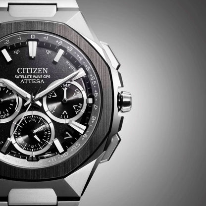 Citizen CC4104-53E Herrenuhr • Satellite Wave GPS • Super Titanium