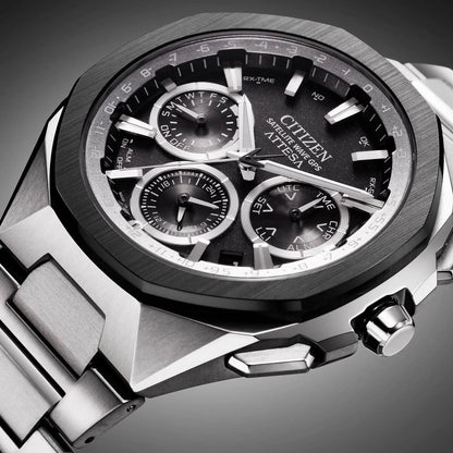 Citizen CC4104-53E Herrenuhr • Satellite Wave GPS • Super Titanium