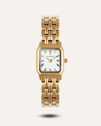 Mockberg Classic MO334 Damen Armbanduhr Gold • Miyota Quarzwerk • Mineralglas