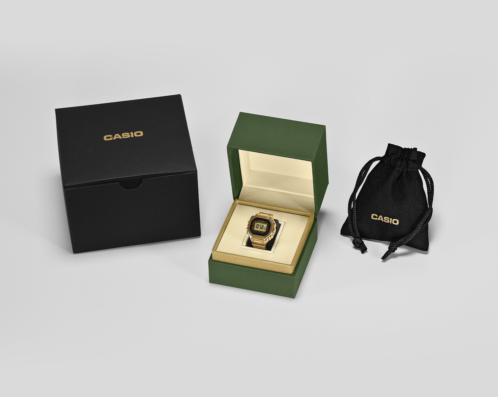 Casio CRW-001G-9ER Ringuhr Digital Goldfarben • Goldionenbeschichtung • Dual-Zeit & Stoppuhr, Bild 7