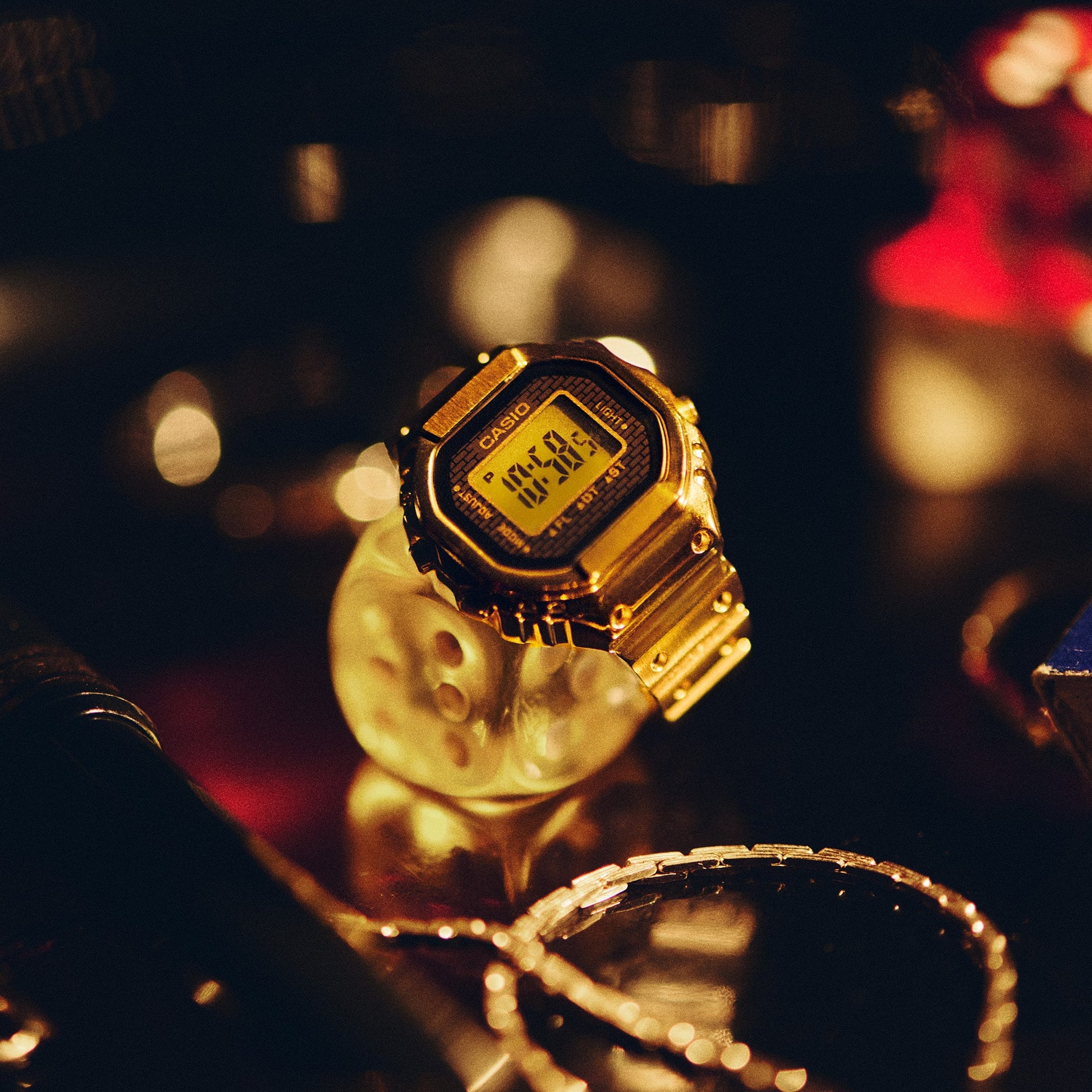 Casio CRW-001G-9ER Ringuhr Digital Goldfarben • Goldionenbeschichtung • Dual-Zeit & Stoppuhr, Bild 11