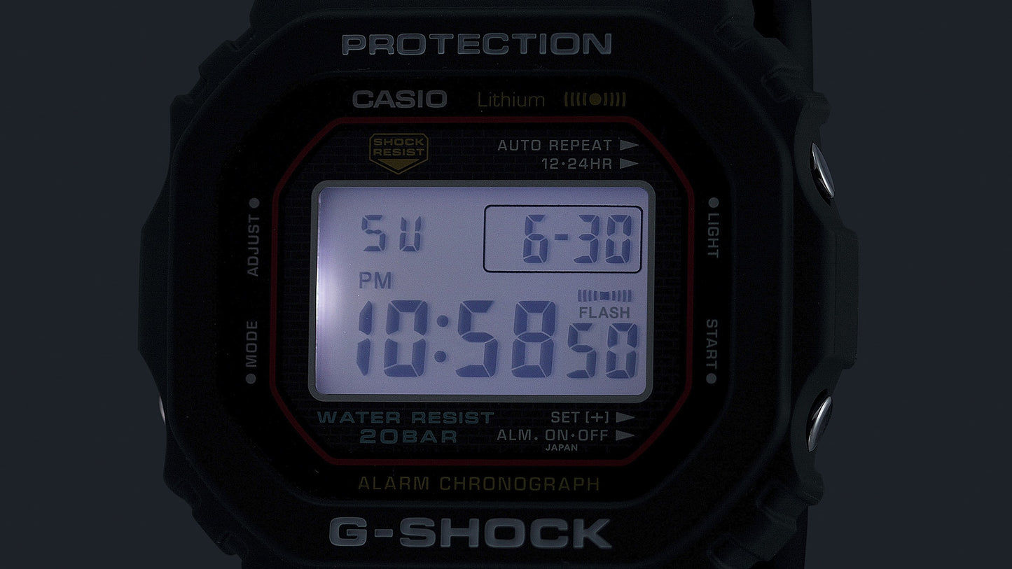 Casio DW-5000R-1AER G-Shock Herrenuhr Schwarz • Digitaler Chronograph • 20 bar wasserdicht, Bild 9