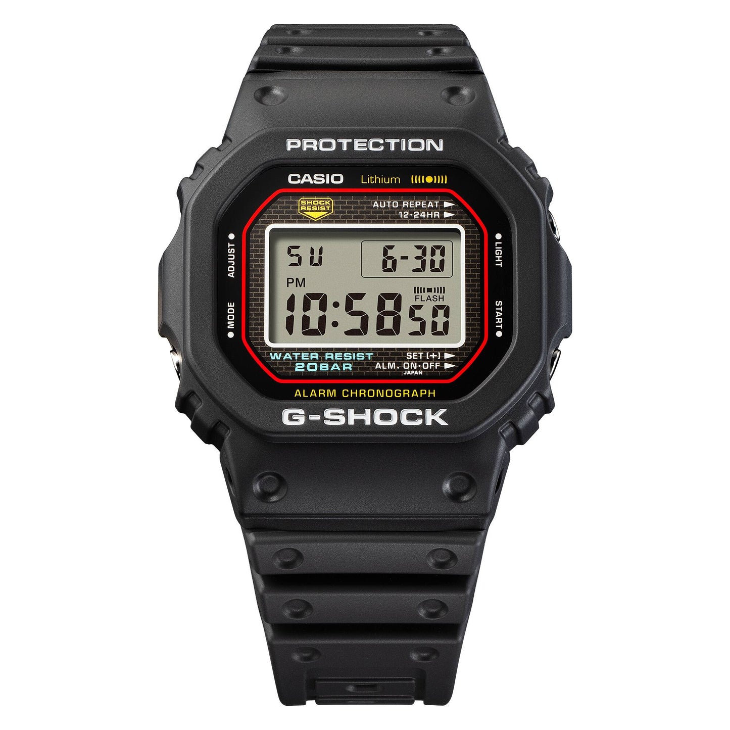 Casio DW-5000R-1AER G-Shock Herrenuhr Schwarz • Digitaler Chronograph • 20 bar wasserdicht, Bild 11