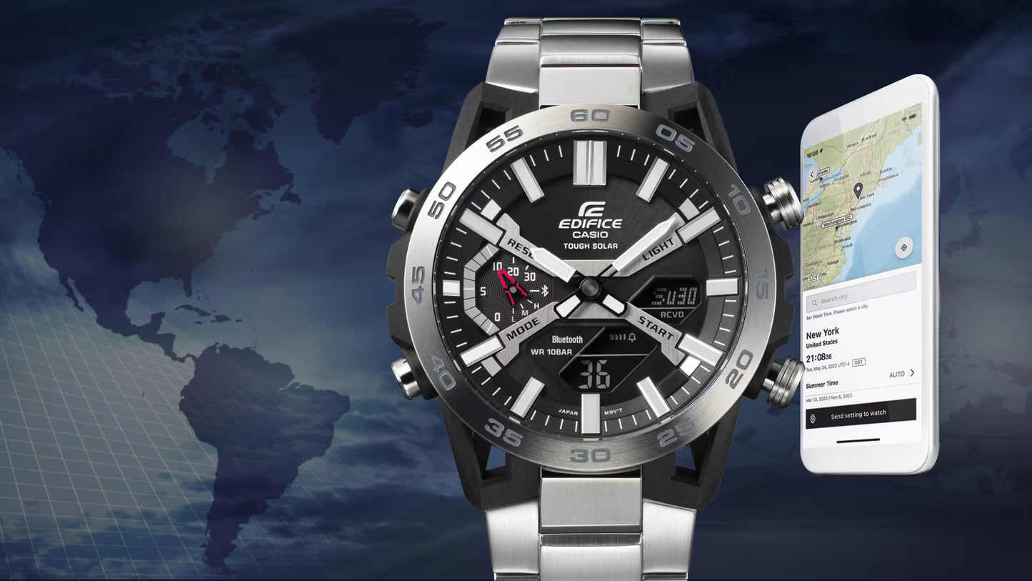 Casio Edifice ECB-2000D-1AEF Men's Watch • Smart Features • Tough Solar