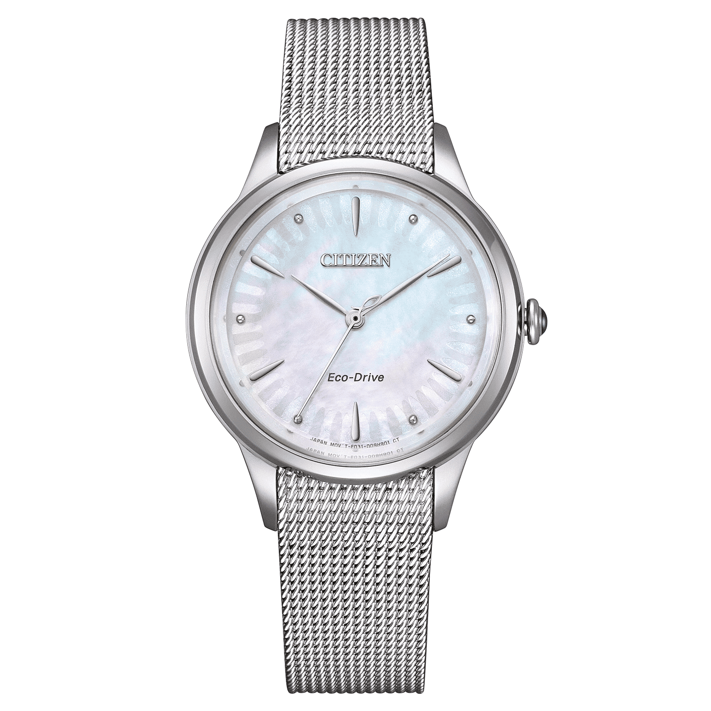Citizen L EM1150-86D Damenuhr Silber • Eco-Drive Solarwerk • Saphirglas