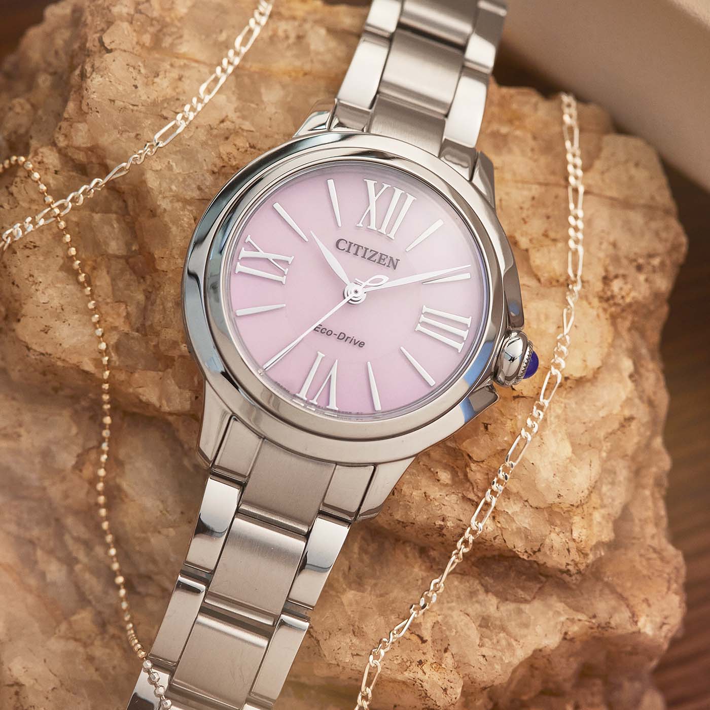 Citizen L EM1160-58X Damenuhr Rosa • Saphirglas • Eco-Drive Solar, Bild 8