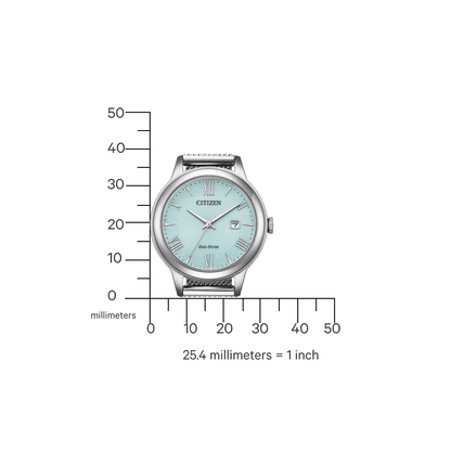 Citizen Eco-Drive Elegance EW2621-75M Damenuhr Silber • Milanaise-Armband • Saphirglas, Bild 3