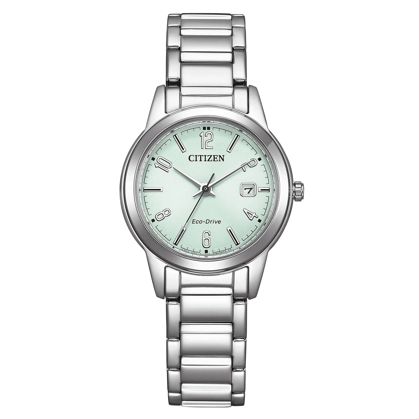 Citizen FE1241-71X Damenuhr Eco-Drive Elegance 29mm Grün • Solarantrieb • Datumsanzeige