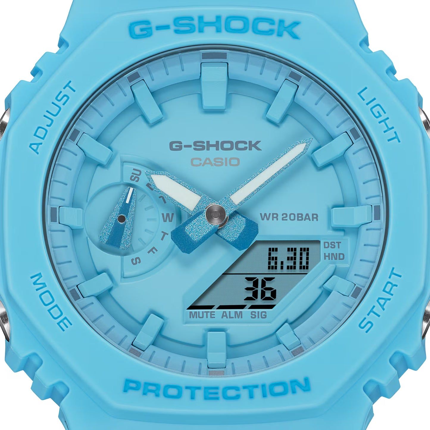Casio G-Shock GA-2100-2A2ER Herrenuhr • Carbon Core Guard • Schockresistent
