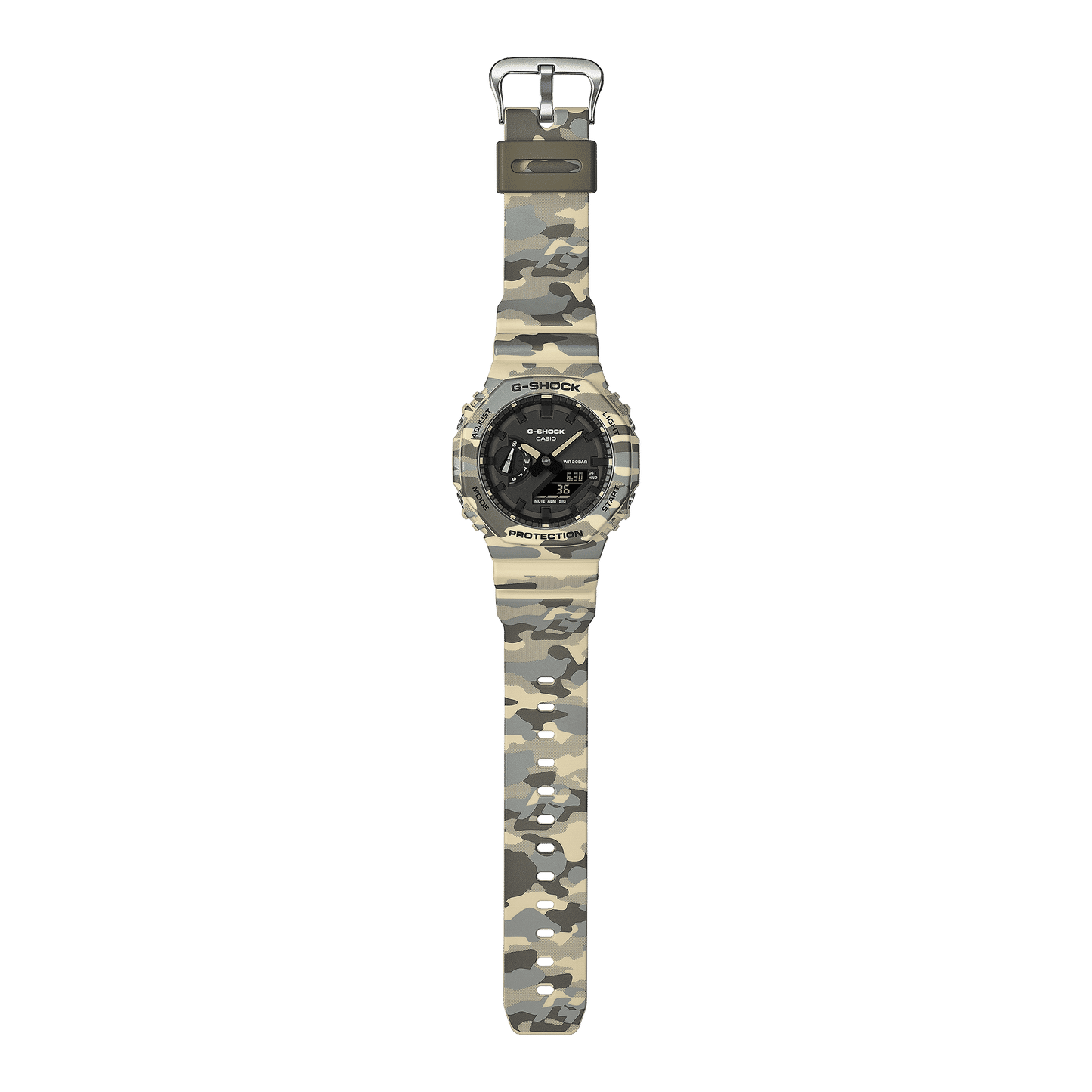 Casio G-Shock GA-2100CM-5AER Herrenuhr • Tarnmuster-Design • 20 BAR Wasserdicht, Bild 10