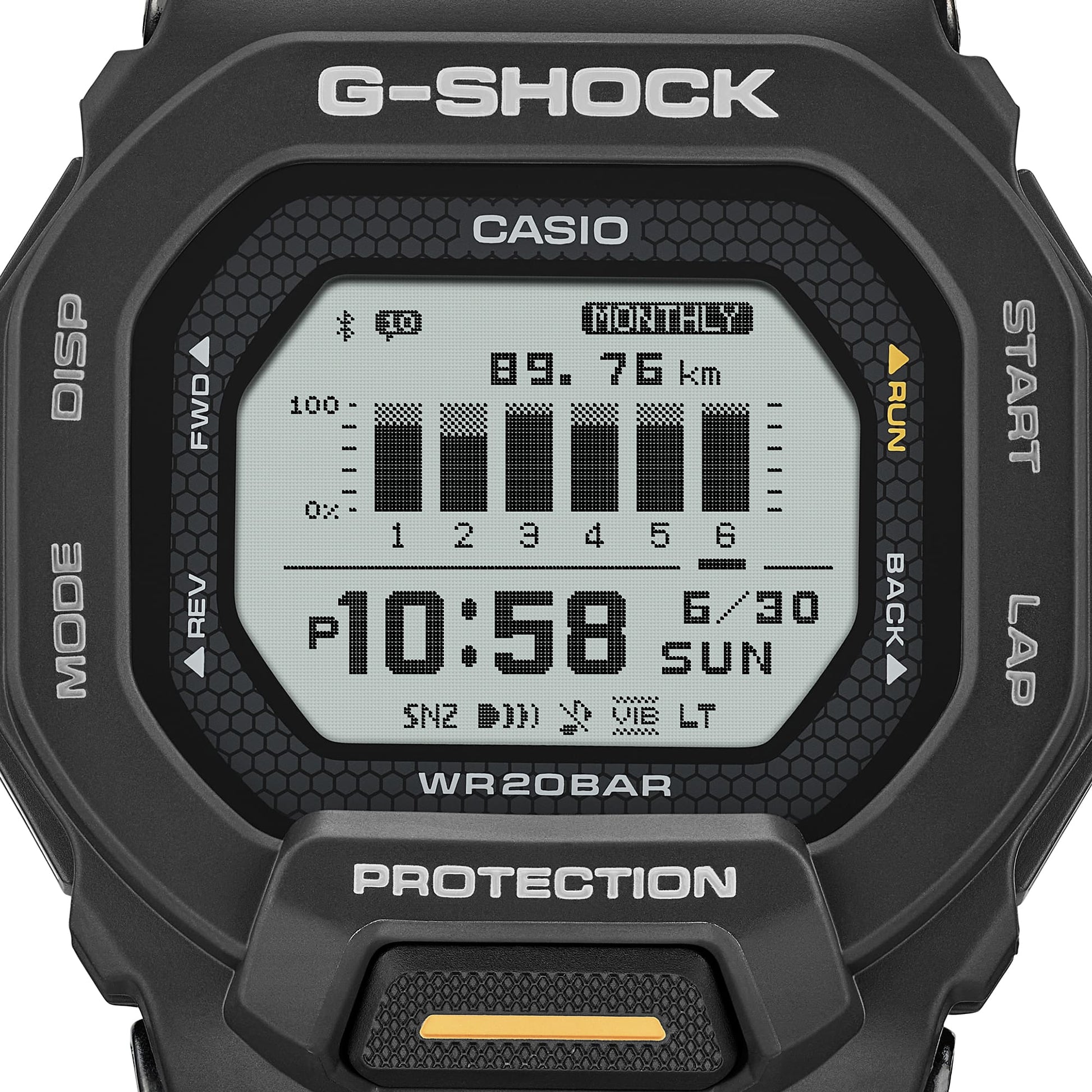 Casio GBD-200-1A1ER G-Shock G-Squad Herren • MIP-LCD Display • Bluetooth Distanz-Tracking, Bild 5