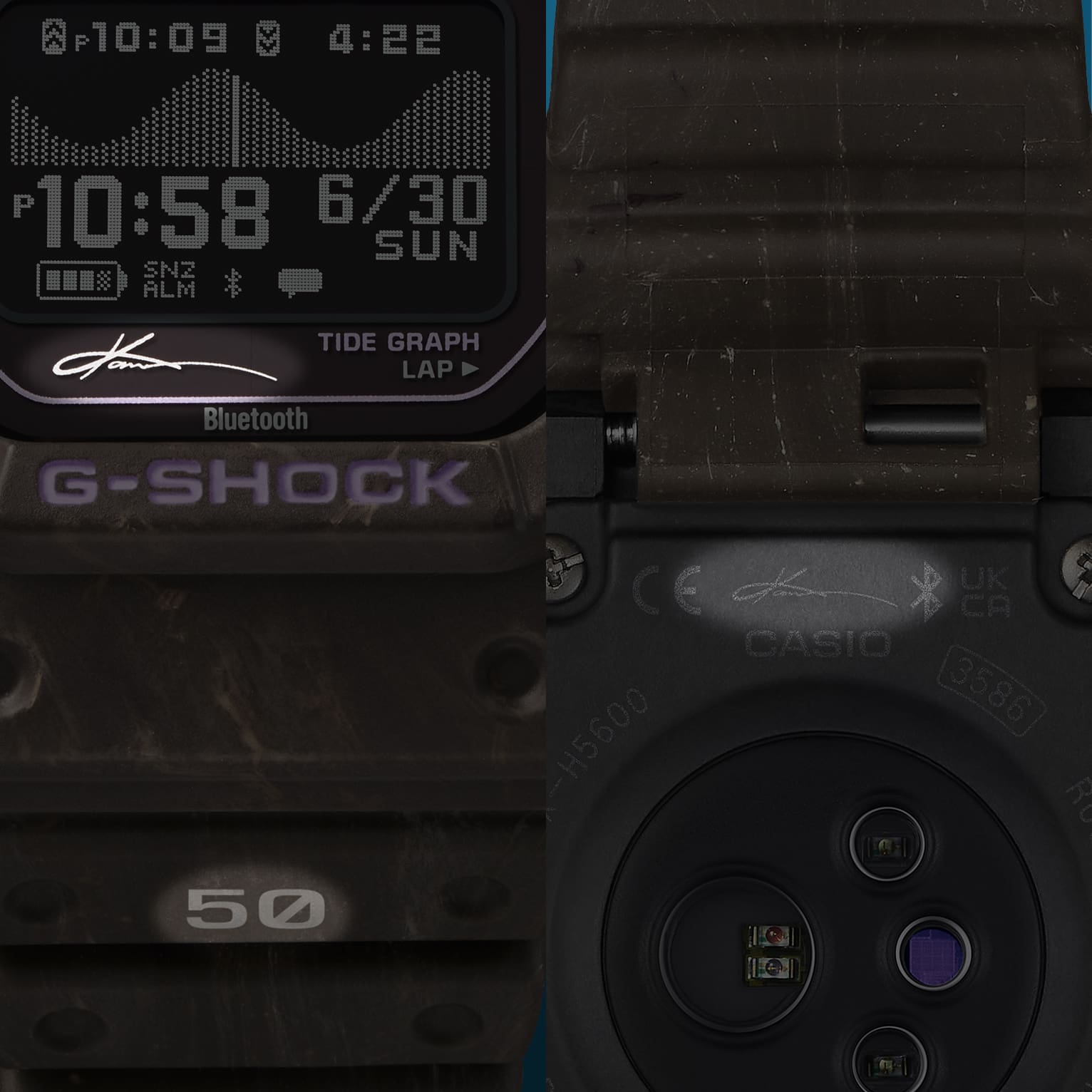 Casio G-Shock GBX-H5600KI-5ER Herren Armbanduhr Blau • Biobasiertes Harz • Solar mit Herzfrequenzmesser, Bild 5