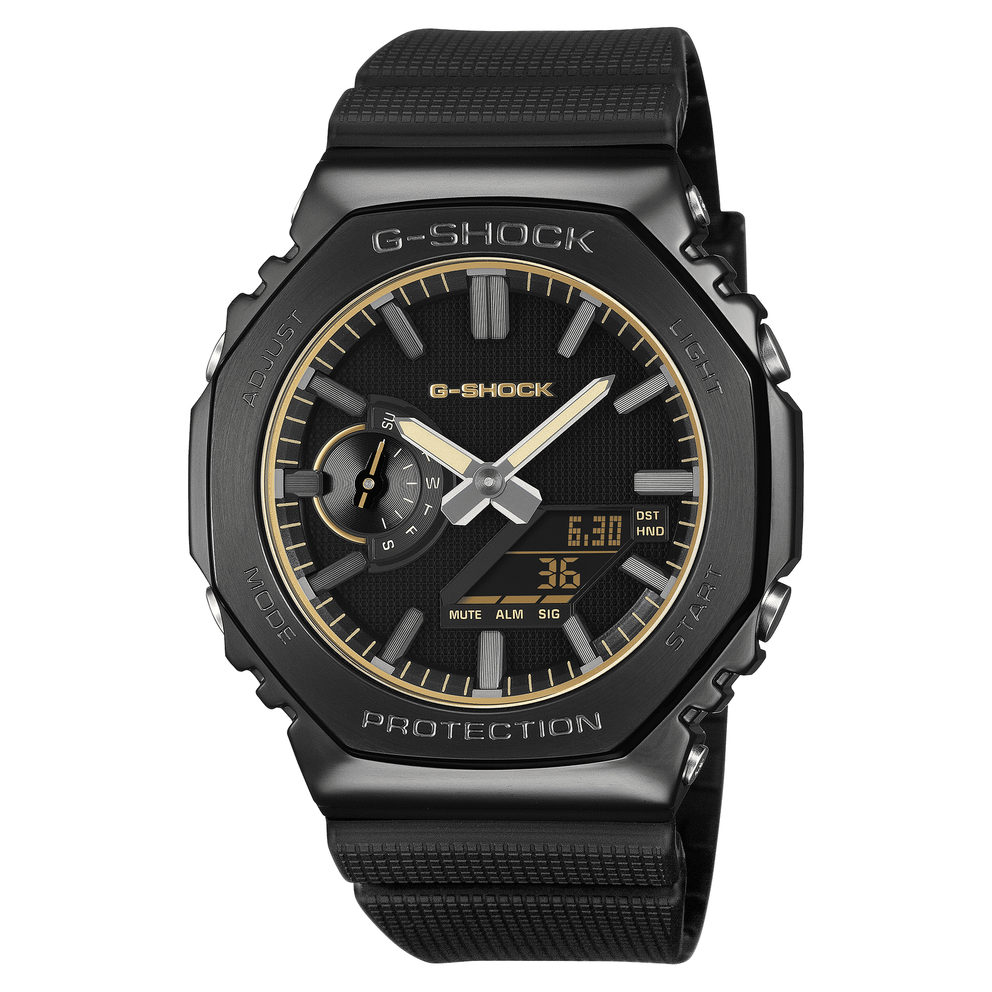 Casio G-SHOCK GM-2100LXB-1A9ER Herrenuhr Schwarz/Gold • Mineralglas • 20 BAR wasserdicht, Bild 2