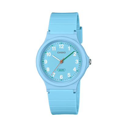 Casio LQ-24B-2BEF Timeless Collection Kinder Armbanduhr Hellblau • Bio-Kunstharz-Armband • Leicht &amp; leicht ablesbar