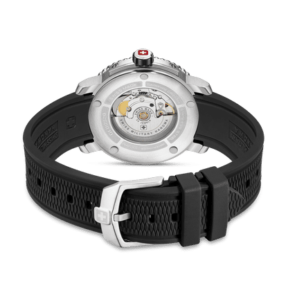 Swiss Military Hanowa Maitre Plongeur SMWGL0002001-SET Herrenuhr Schwarz • Automatikwerk Soprod P024 • 1000 m Wasserdicht