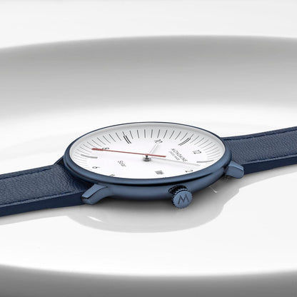 Mondaine Doppio Solar MLE.41910.LQV Herrenuhr Blau • Solarwerk Ronda 215 • Saphirglas, Bild 12