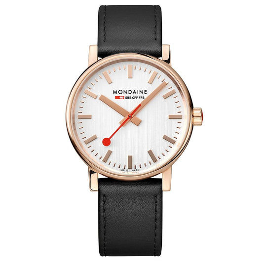 Mondaine evo2 MSE.40112.LB Herrenuhr Unisex Schwarz • Saphirglas • Swiss Made