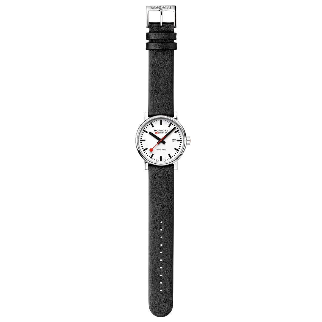 Mondaine evo2 MSE.40610.LBV Herrenuhr Schwarz • Automatikwerk Sellita SW 220-1 • Saphirglas, Bild 6