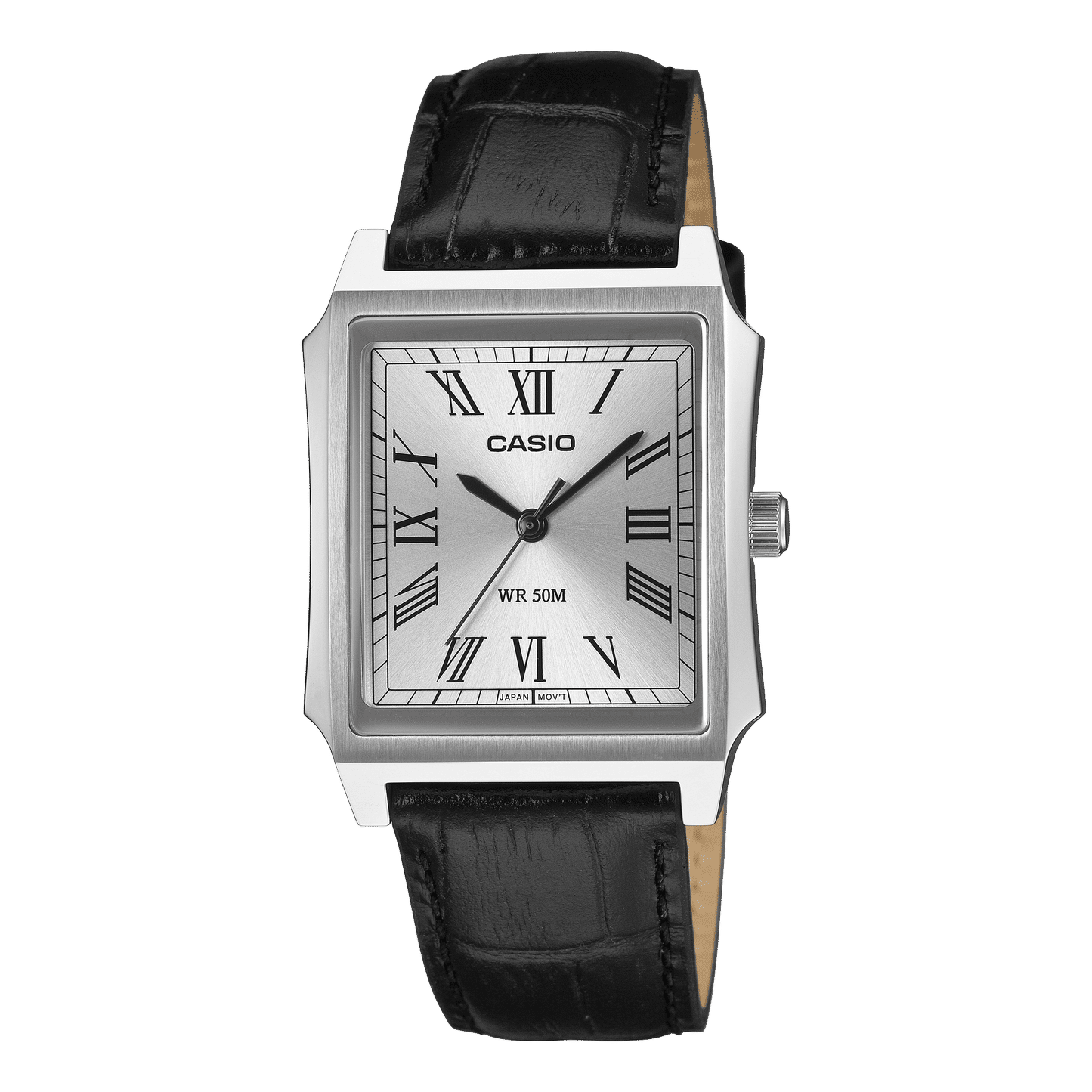 Casio MTP-B190L-7BVER Herren-Armbanduhr Schwarz • Mineralglas • Echtlederband, Bild 2