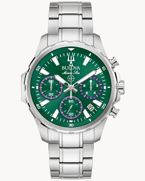 Bulova Marine Star 96B465 Herrenuhr • Chronograph • Saphirglas