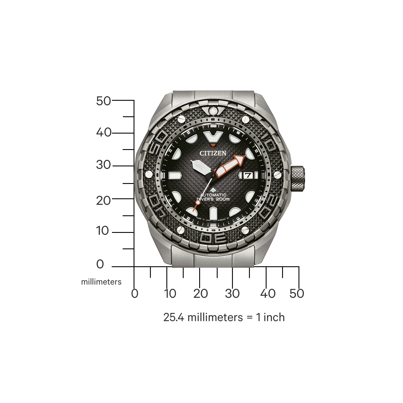 Citizen Promaster NB6004-83E Uhr • Titanarmband • Sicherheitsfaltschließe