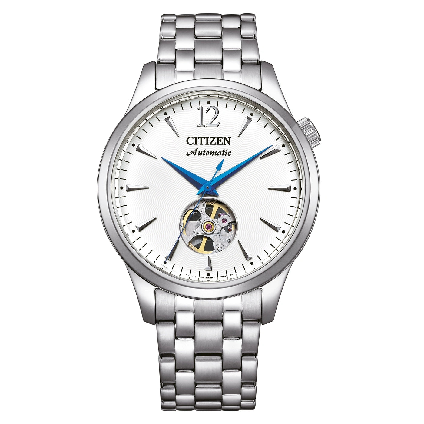Citizen NH9131-73A Herrenuhr Silber • Automatikwerk mit Open Heart • Kaliber 8229