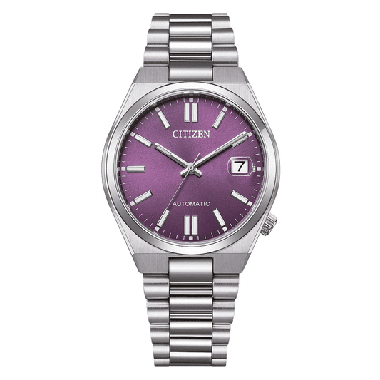 Citizen Tsuyosa NJ0200-50W Herren Armbanduhr Lila • Automatikwerk Kaliber 8210 • Saphirglas