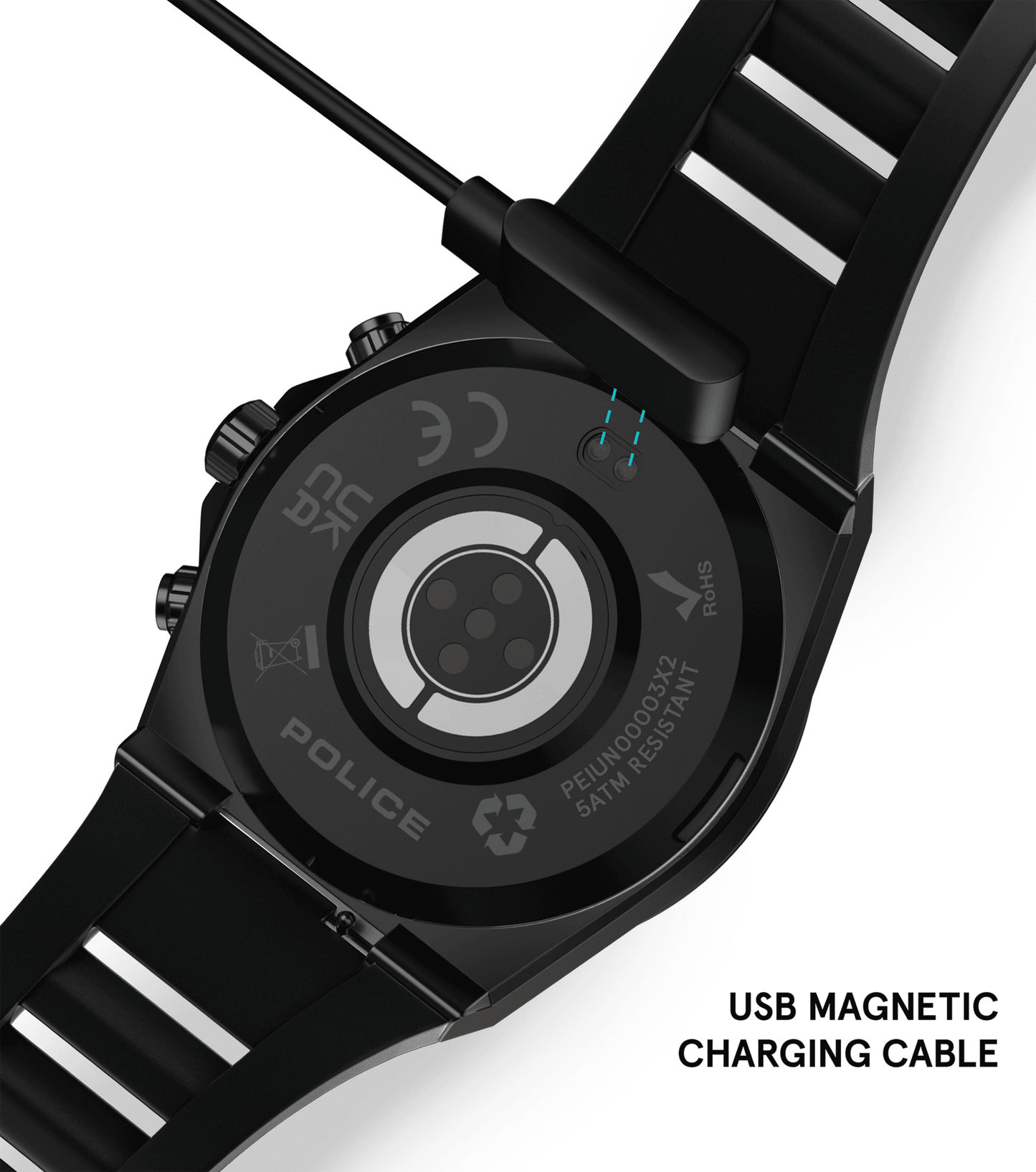 Police My.Avatar 2.0 PEIUN00003X2 Herren Smartwatch Schwarz/Rot • AMOLED-Display • Wechselbare Armbänder, Bild 6